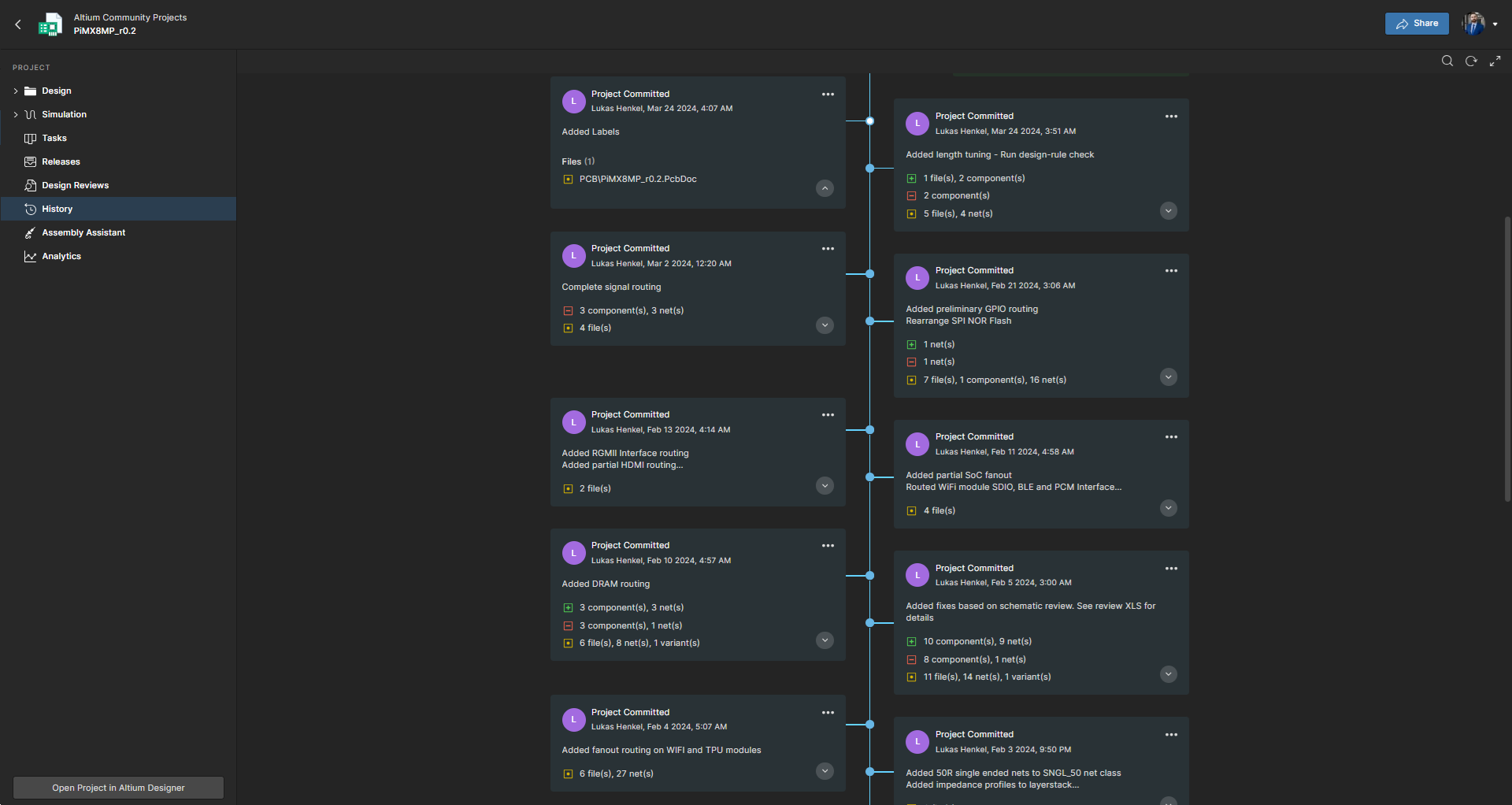 screenshot of Altium Develop
